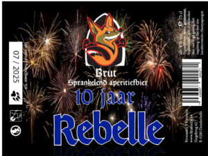 Nieuw in ons assortiment: Rebelle Brut Jubileumbier (75cl)