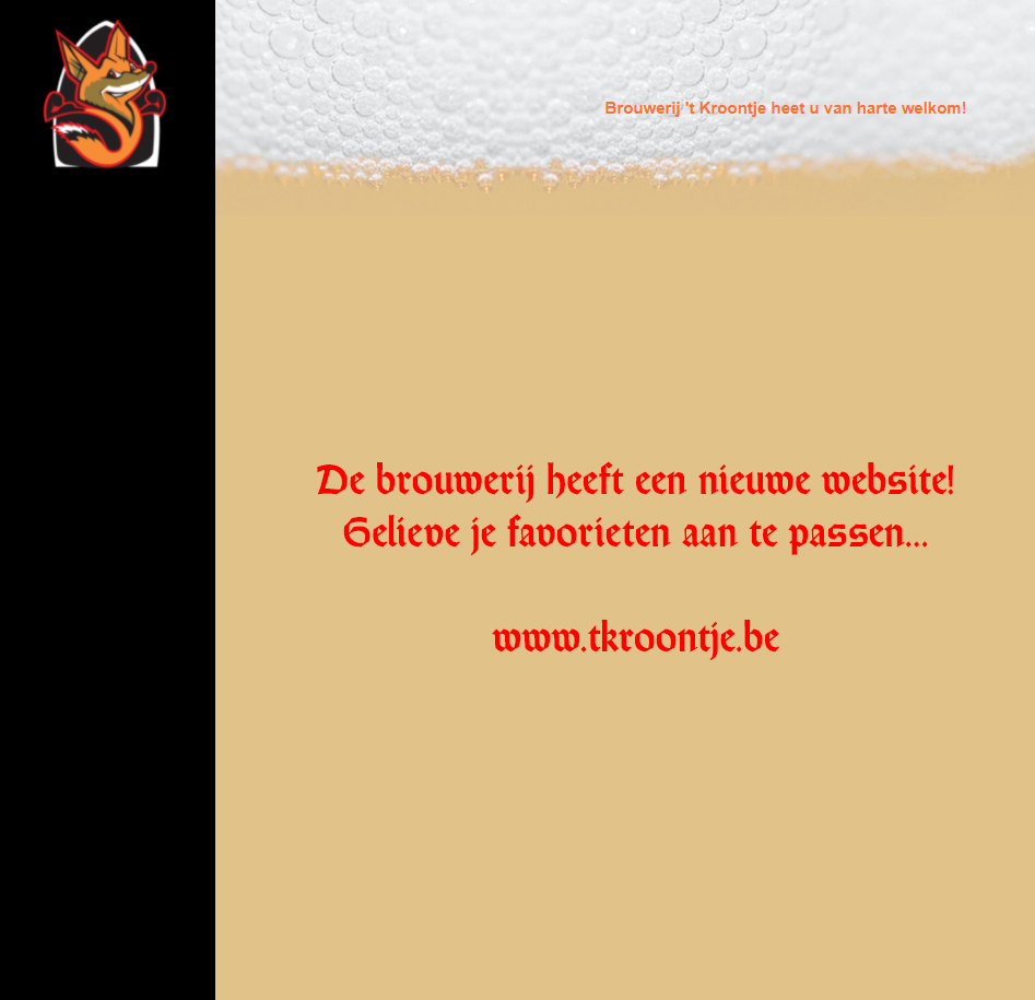 Klik om de nieuwe website van Brouwerij 't Kroontje te bezoeken
